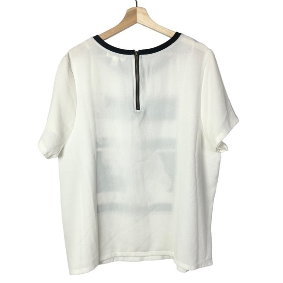 Forever 21 Plus White Paris Short Sleeve T-Shirt 3X - Picture 2 of 3